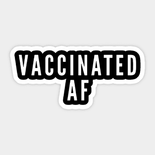 Vaccinated AF Sticker